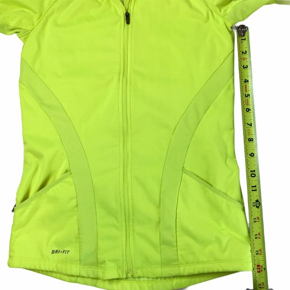 Nike Jackets & Coats Nike Neon Bright Highlighter Yellow Zip Jacket
